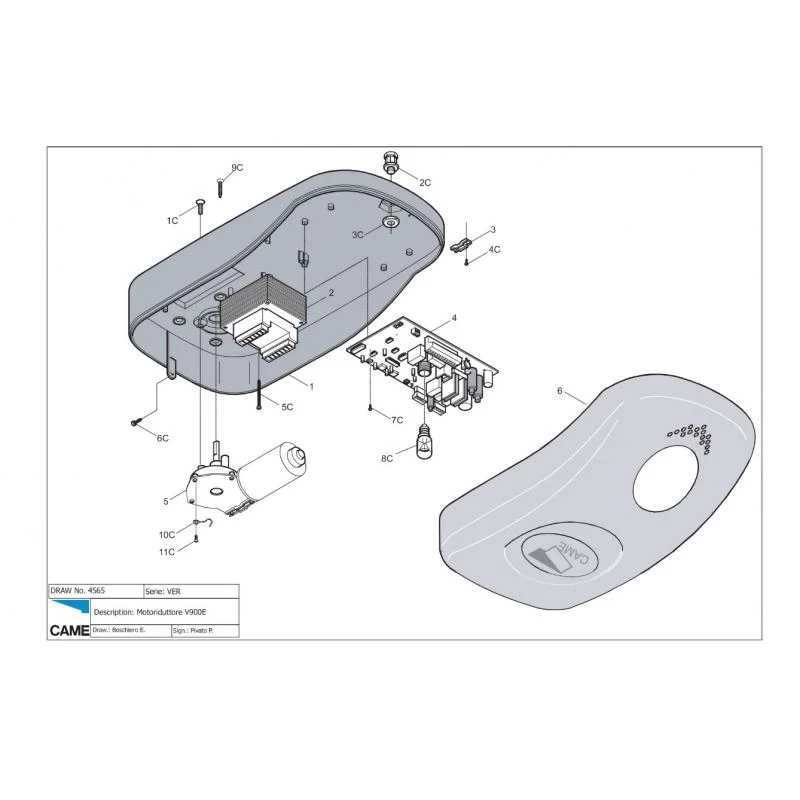 Motoréducteur V600E V900E CAME 3 Motoréducteur V600E V900E CAME