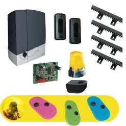 KIT BXV04AGS HAUT EN COULEUR CAME 24V 8K01MS-003 + Crémaillère