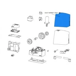 Came Pièce Détachée Couvercle Gris Ral 7040 Bxv 88001-0165