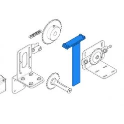 Came Pièce Détachée étrier Fixation Chaîne C-bx 119ricx014
