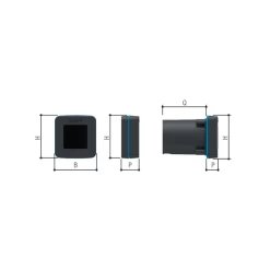 DLX30SIP Paire De Photocellules à Infrarouge BUS CXN CAME -Came dlx dimension came 800x800
